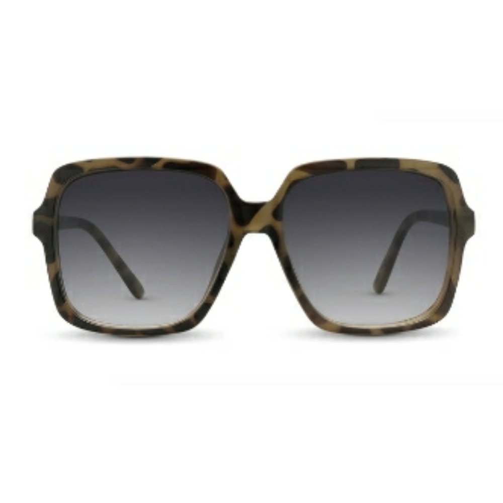🎀👓Nectar Peachtree Square Sunglasses Brown Tortoise Frame Black Lens👓🎀